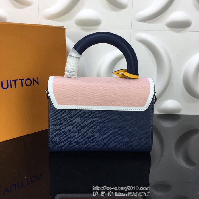路易威登LV 頂級原單 官網特別款 刺繡Epi皮革 Monogram 帆布貼飾 Twist中號手袋 手提肩背斜挎包 M52514  YDH2356
